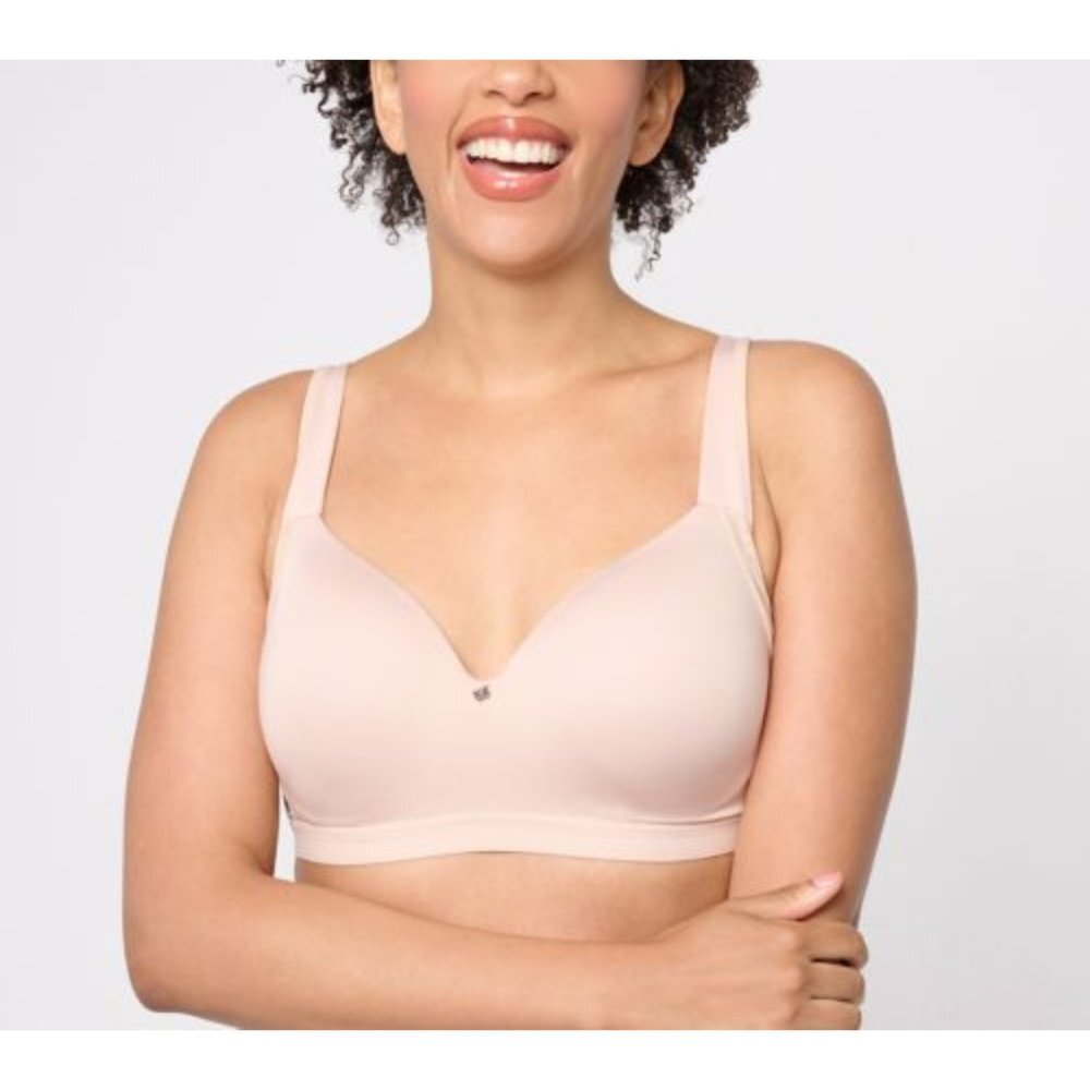 Breezies Sunbeige Natural Embrace Wirefree Contour TShirt Bra Size 38DD